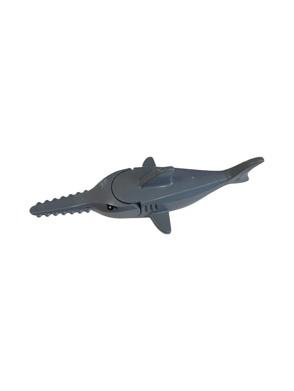 LEGO Gray Sawfish Shark 2547pb01 Ocean Sea Animal Minifigure Accessory 60095